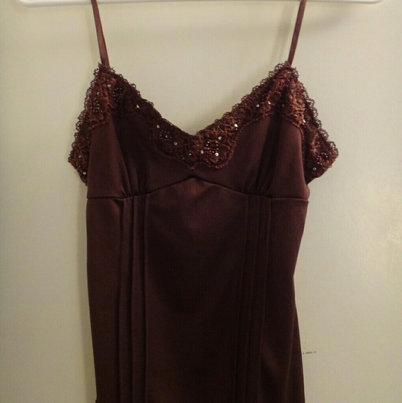 Brown Beaded Cami - Picture 2 of 9